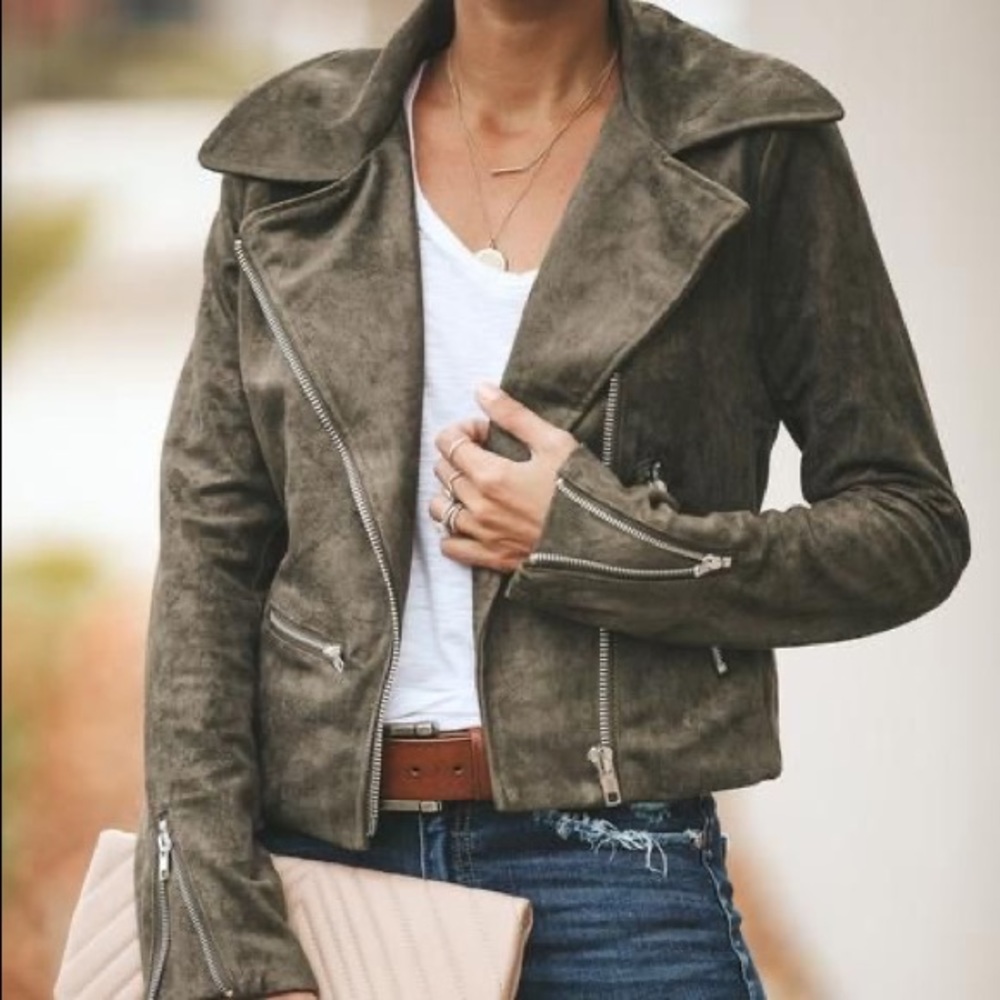 Abercrombie & Fitch faux suede jacket